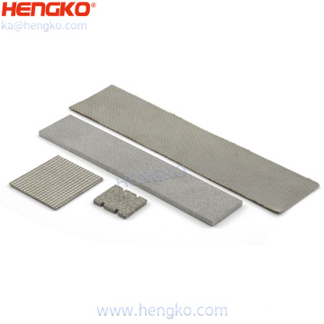 Хенгко пользовательский размер 0,2-120 микрон из нержавеющей стали 316L С спеченная пористая металлическая листовая пластина фильтр